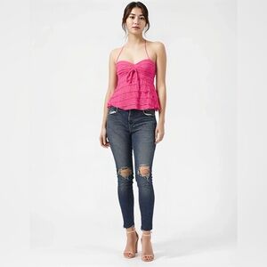 William Rast Dark Blue Distressed Skinny Jeans
0003